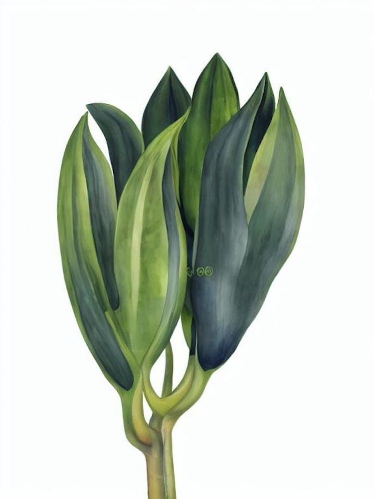 Pineapple Lily (Eucomis Comosa) Watercolor