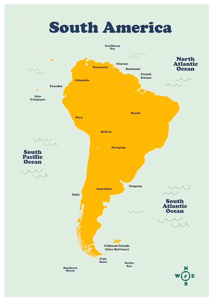 South America Map