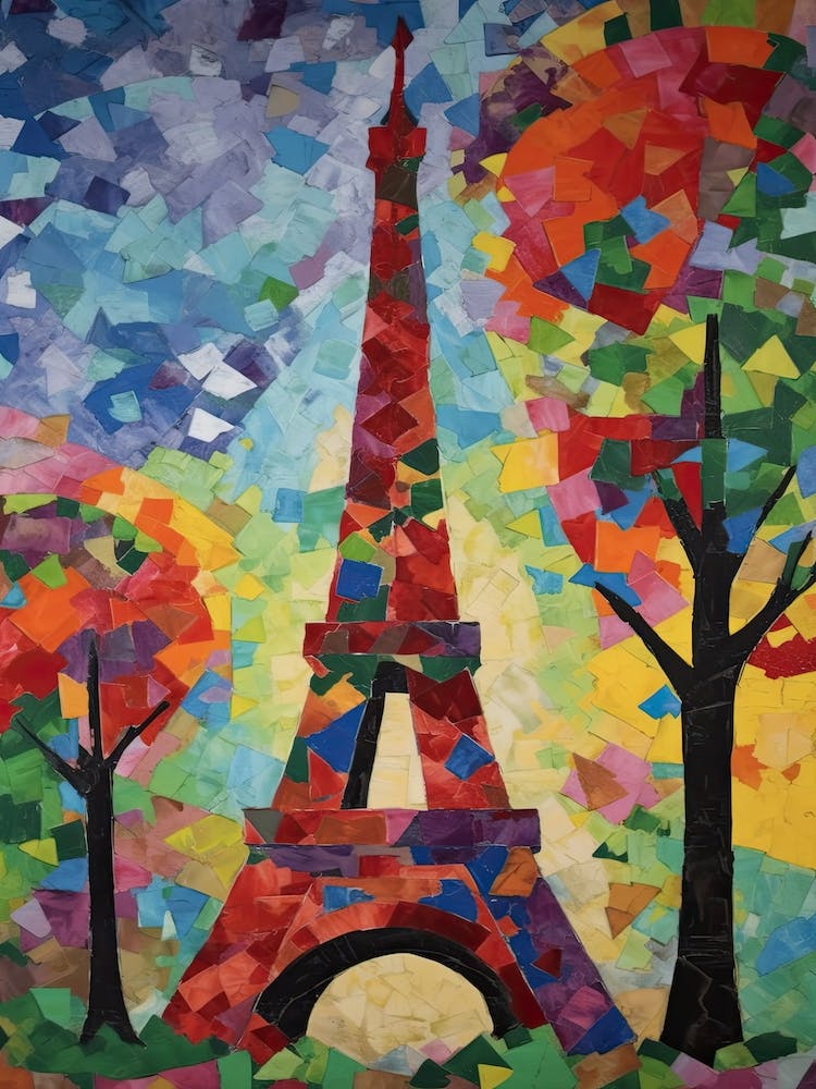 Eiffel Tower Paris France Henri Matisse Style 14