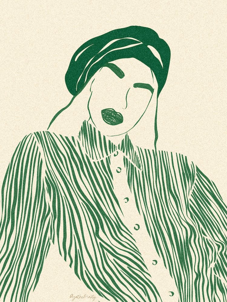 Woman In Green 4
