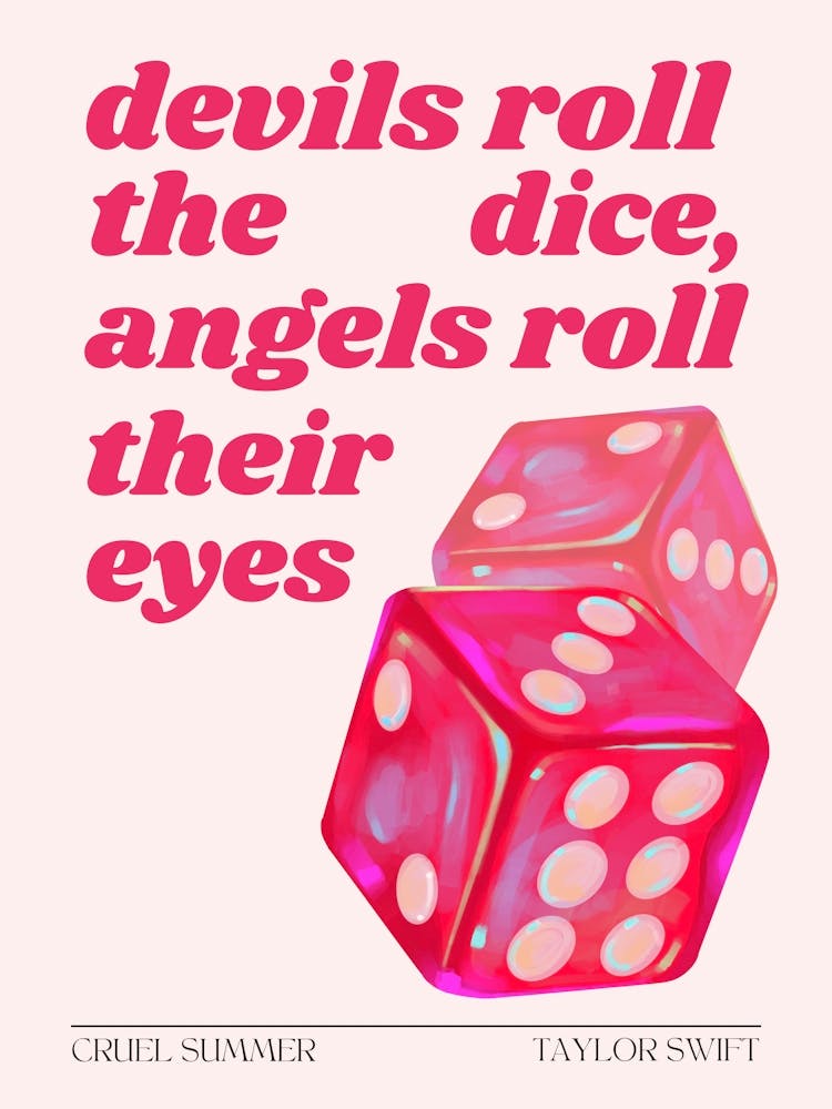 Taylor Cruel Summer Poster Print Art Lover Inspired Print Retro