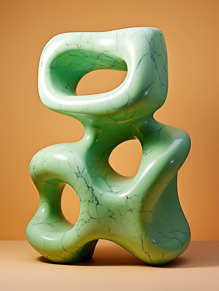 Green Marble Sculpture, Stones Art