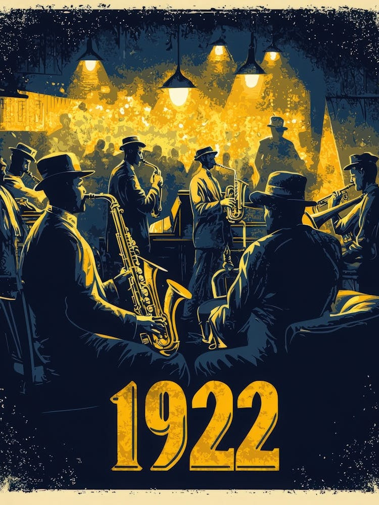 Aihrgdesign A Vintage Art Poster Celebrating The Jazz Age In 4