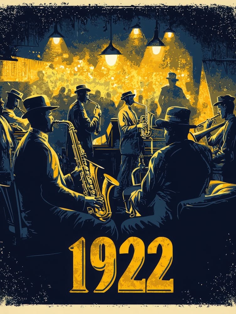 Aihrgdesign A Vintage Art Poster Celebrating The Jazz Age In 4