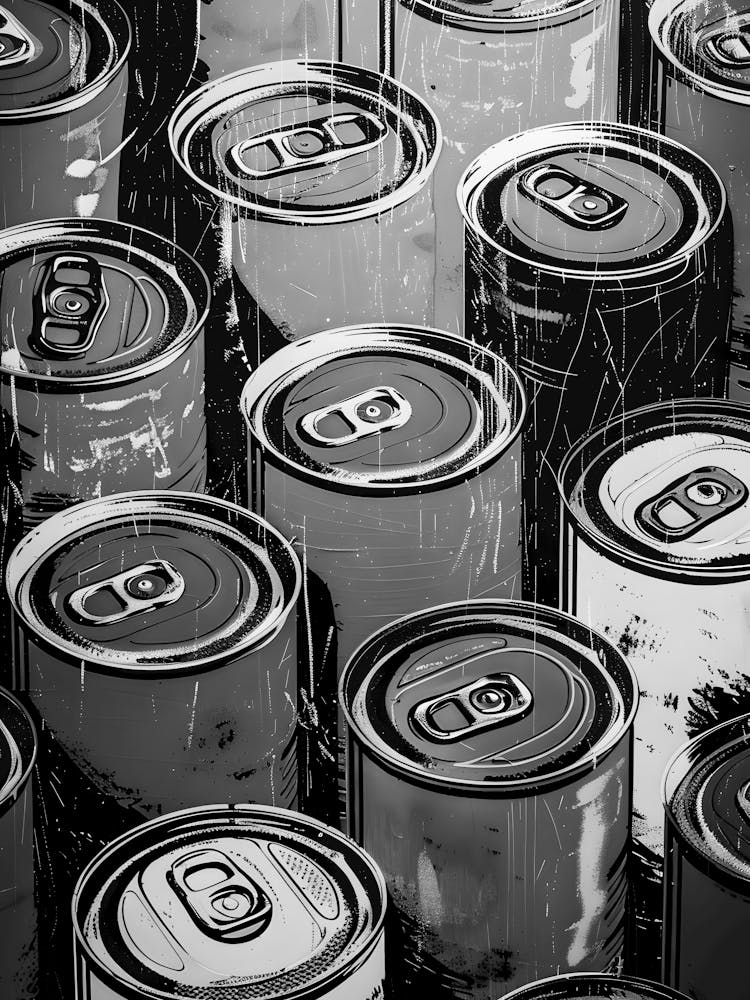 Black And White Cans