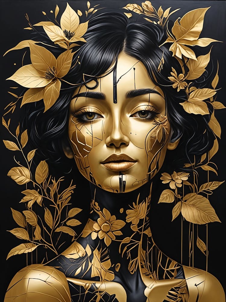 Gold And Black Gaia no1