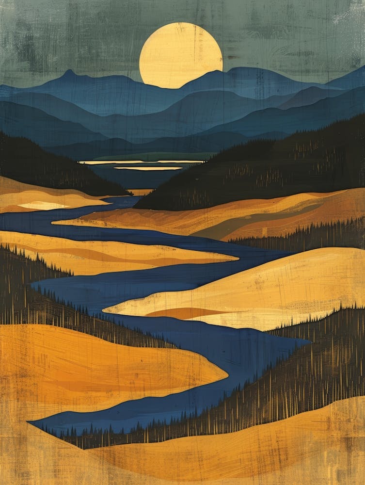 River Ii Canvas Print 1