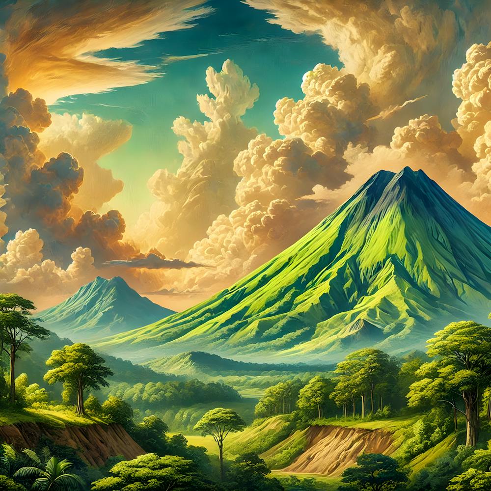 Cerro Verde Majesty – Michelangelo Inspired Landscape Artwork