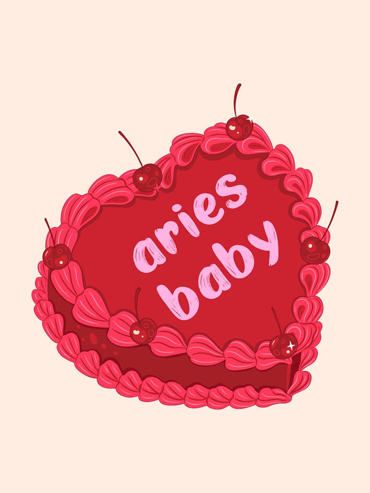Aries Baby Zodiac Cake