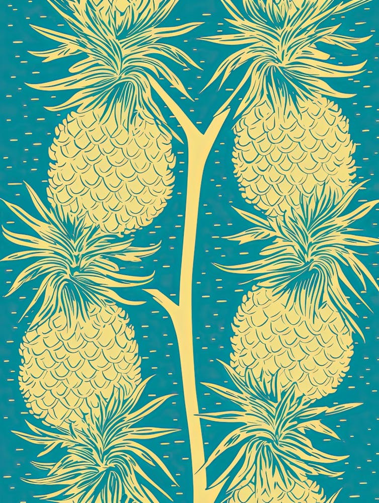 Pineapples Illustration 4