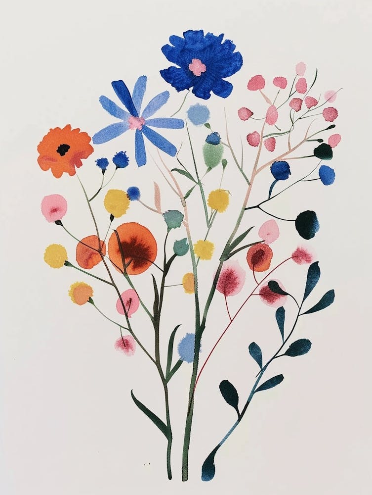 Painted Florals Gypsophila 6