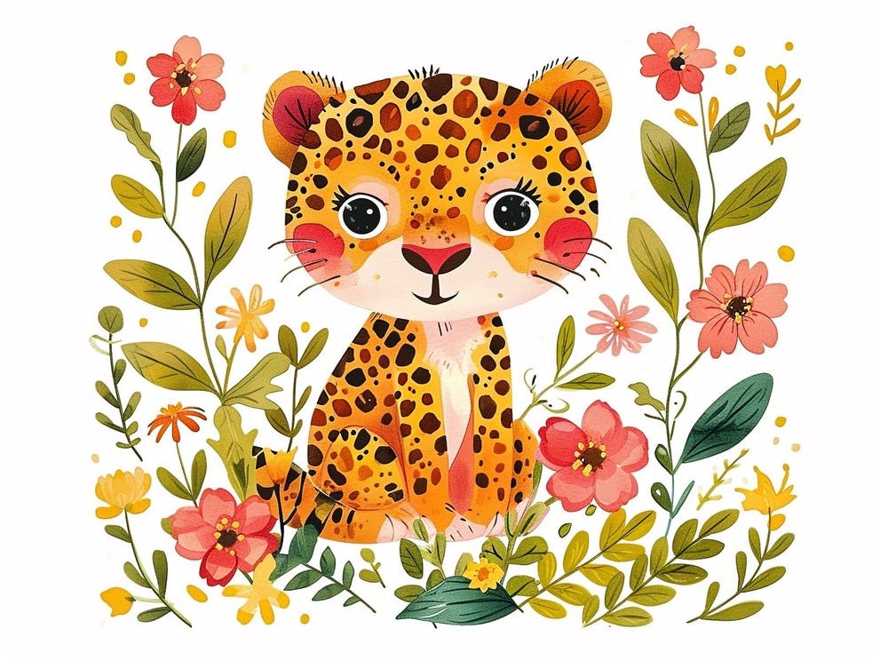 Little Floral Jaguar 1