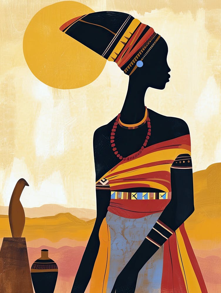Africa Boho Art; The Valley Verse