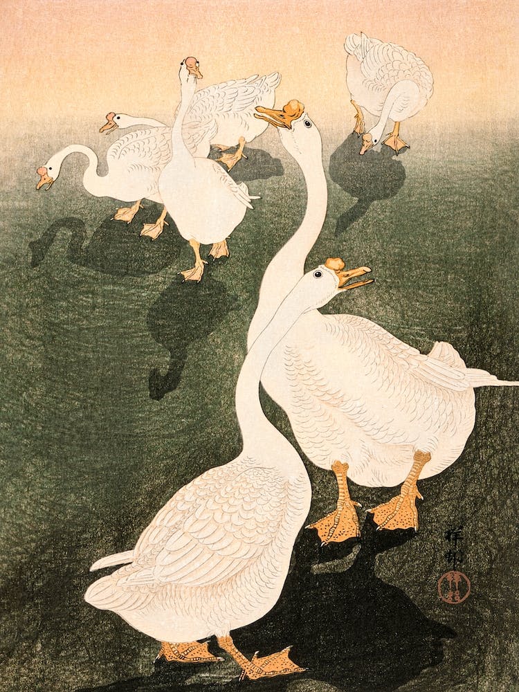 Geese, Ohara Koson