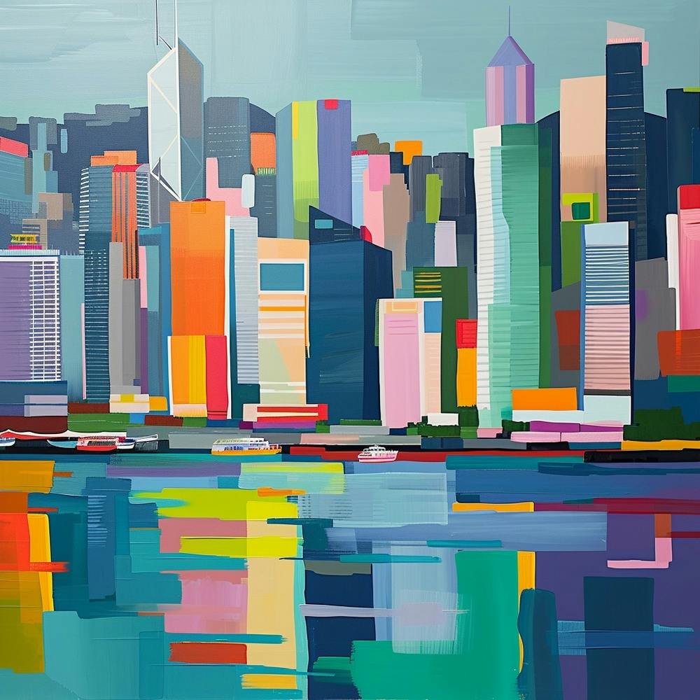 Abstract Travel Collection Hong Kong China 6