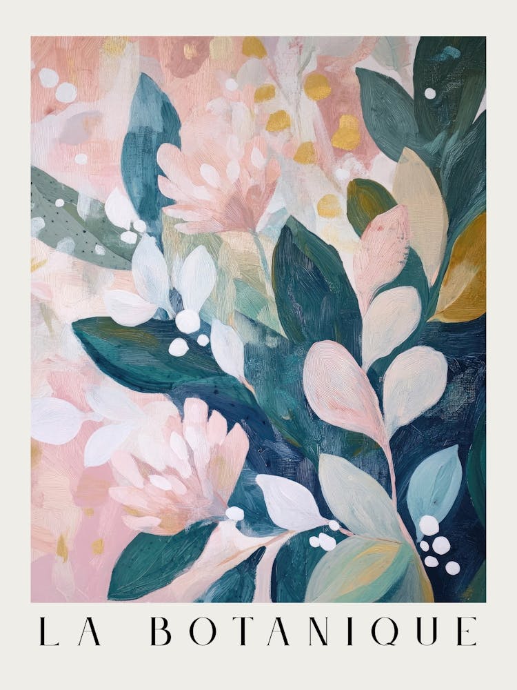 soft pastel botanicals print - modern floral series minimalist art in abstract realism for aesthetic interiors - contemporary wall art perfect for calm bedrooms, elegant offices, or nature inspired feminine decor 6