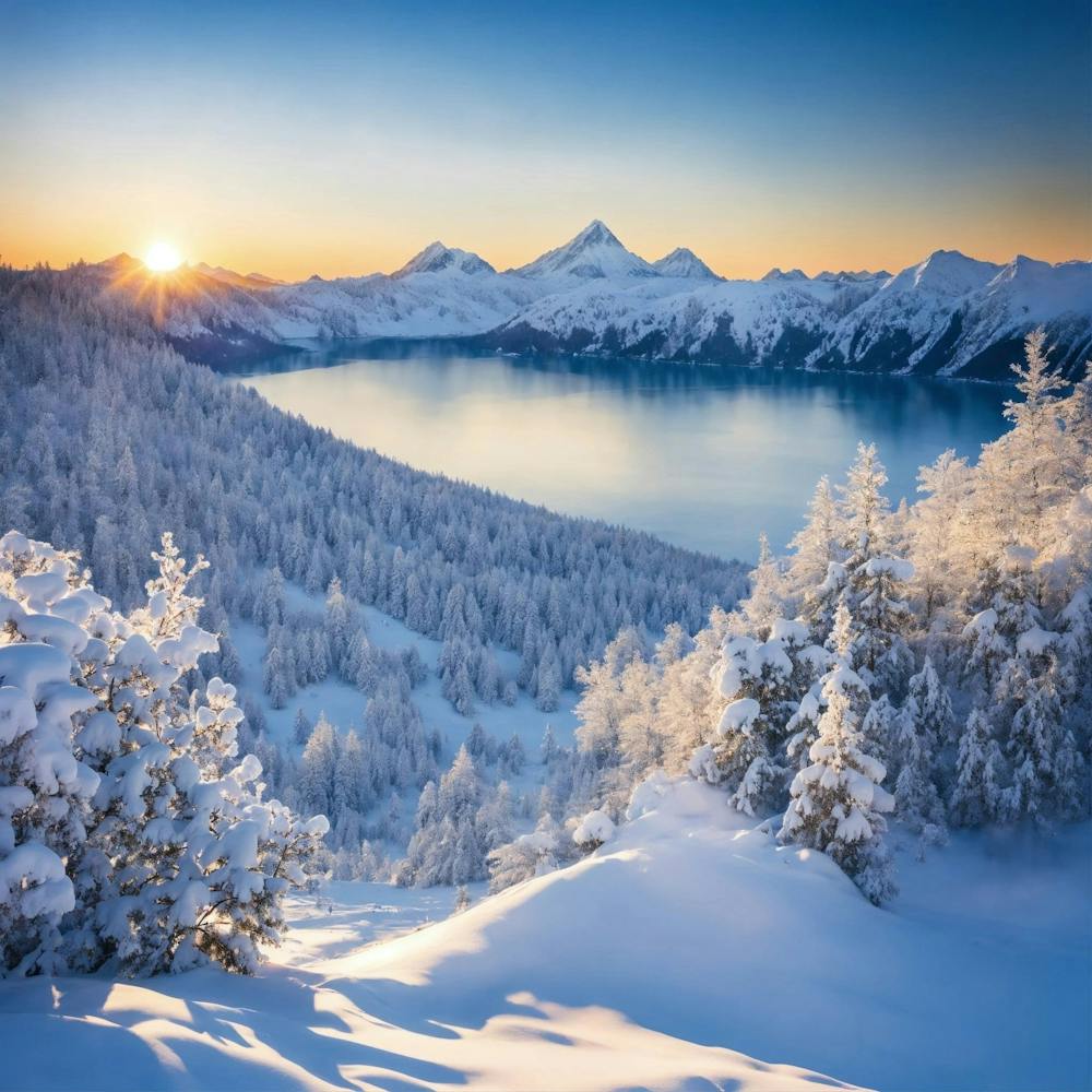 Sunrise Over Lake