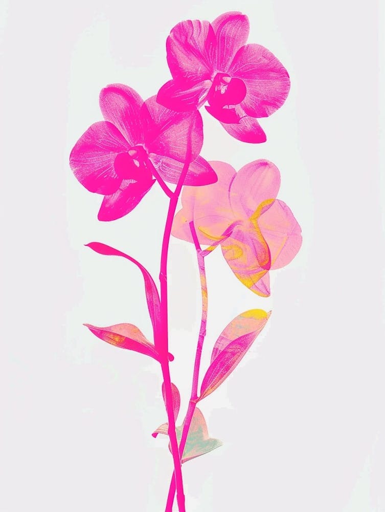 Hot Pink Monkey Orchid 1