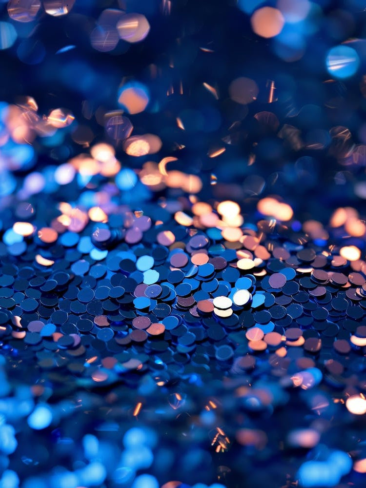 Blue Glitter Background