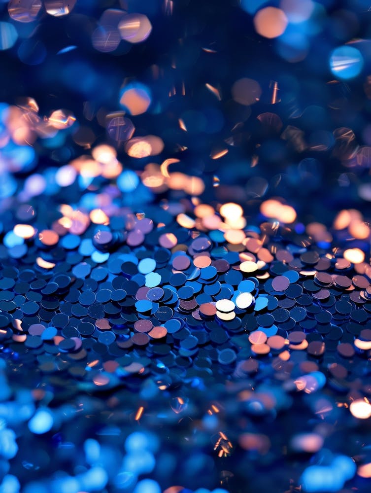 Blue Glitter Background