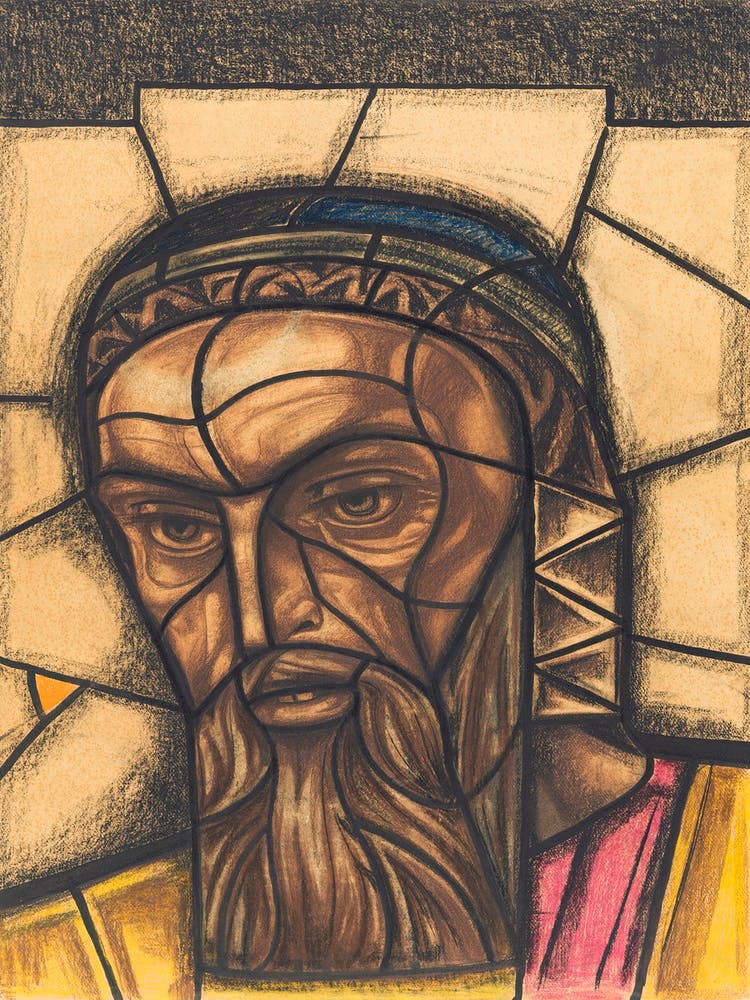 Design For A Window In The South Transept Of The Dom In Utrecht (1850–2000), Richard Roland Holst 1