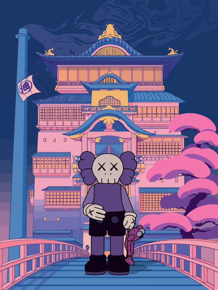 Japanese Castle kaws