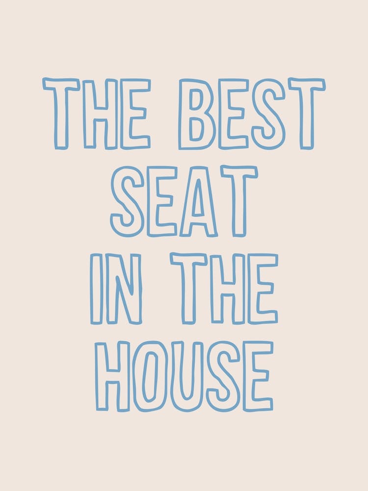 Best Seat In The House Blue Bathroom