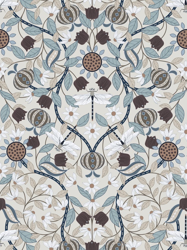 Summer William Morris Arts and Crafts Light