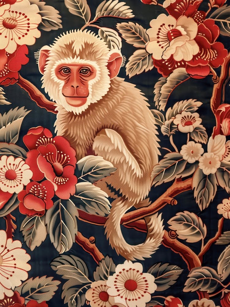 Chinese Lunar Year Of The Monkey 2 Full William Morris Style