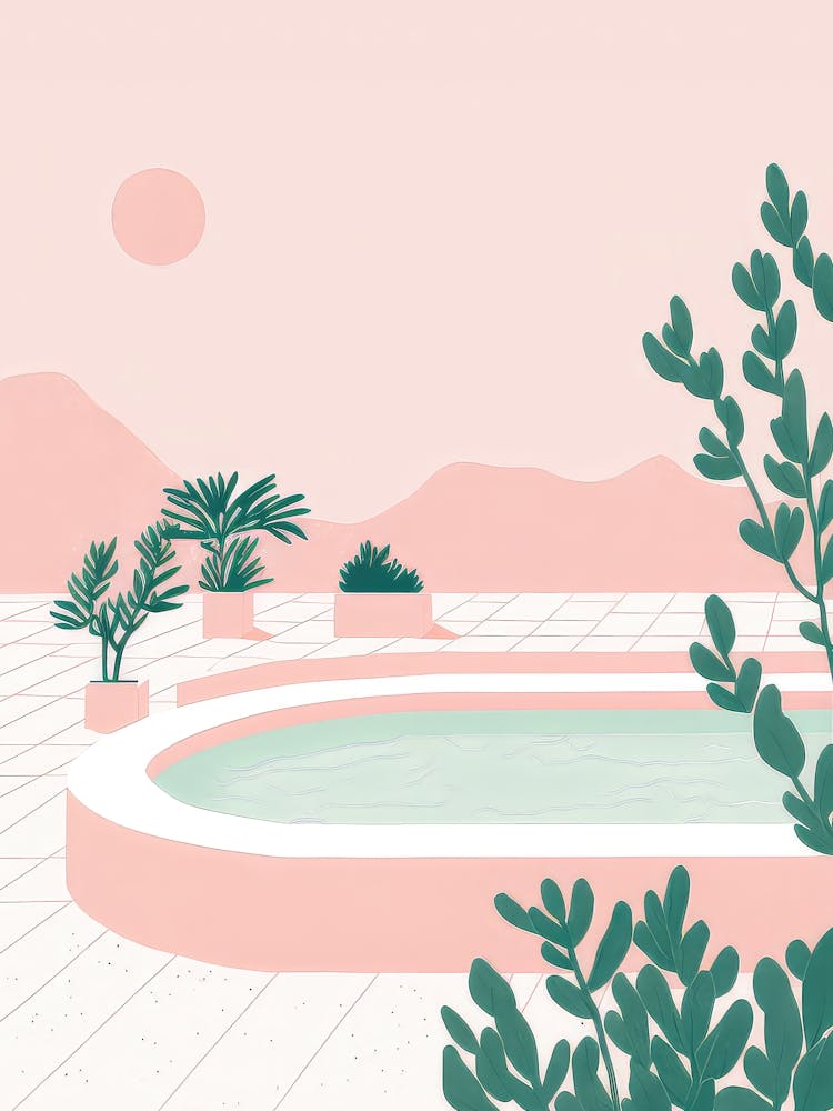 Pink Pool Mediterranean