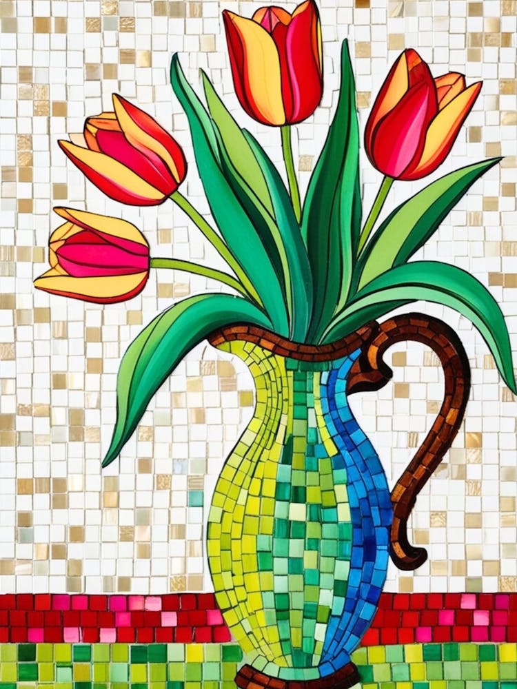 Tulips In A Vase 7