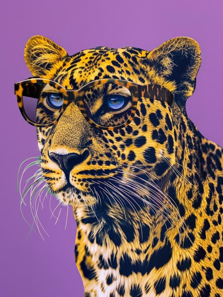 Leopard With Glasses