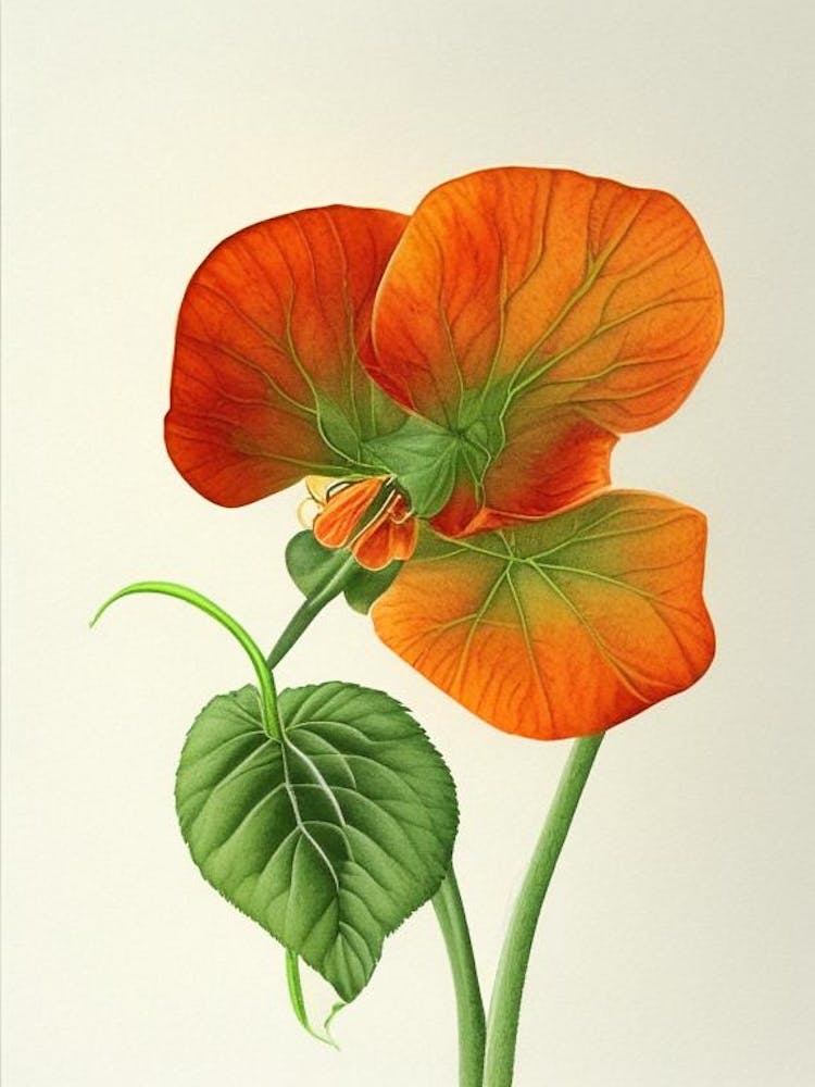 Nasturtium Herb Pencil Colour 2