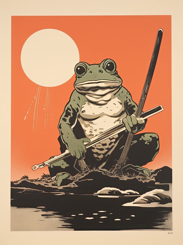 Frog Samurai,  Matsumoto Hoji Inspired Japanese 3