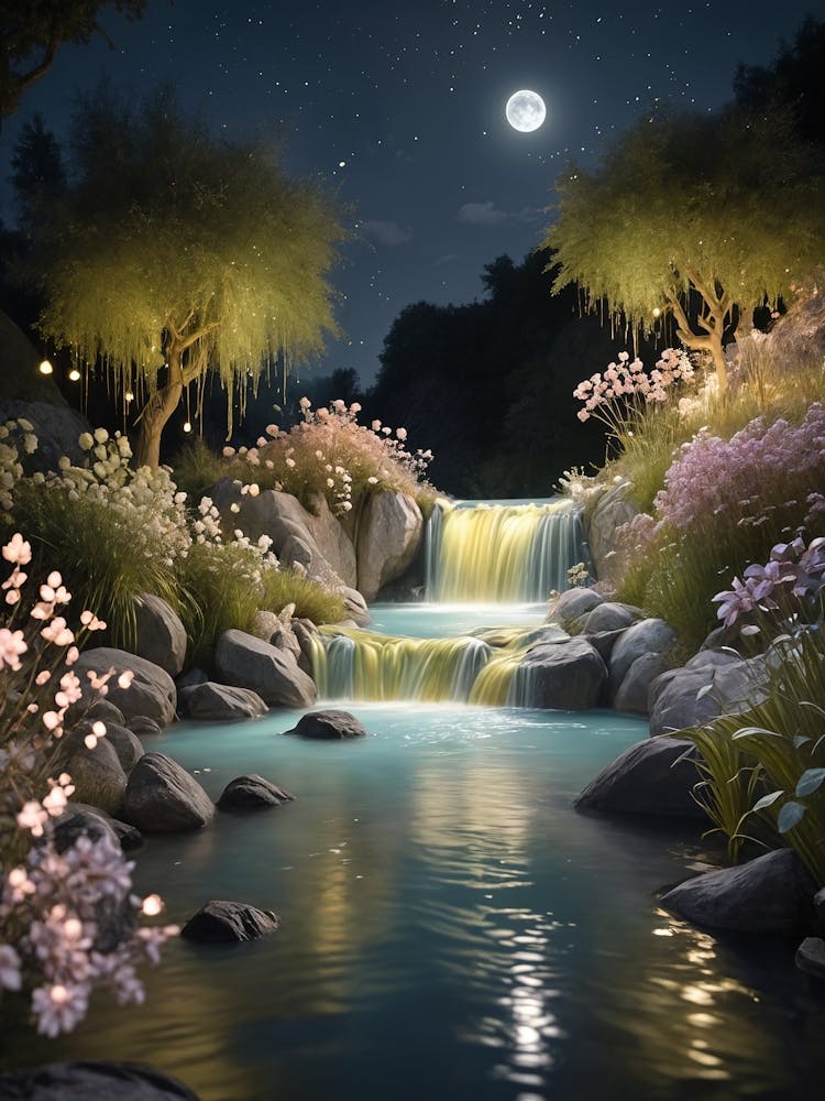 Moonlit Stream