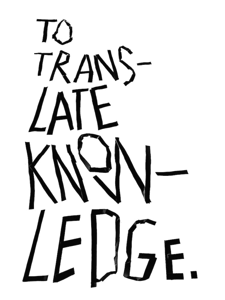 To Translate Knowledge