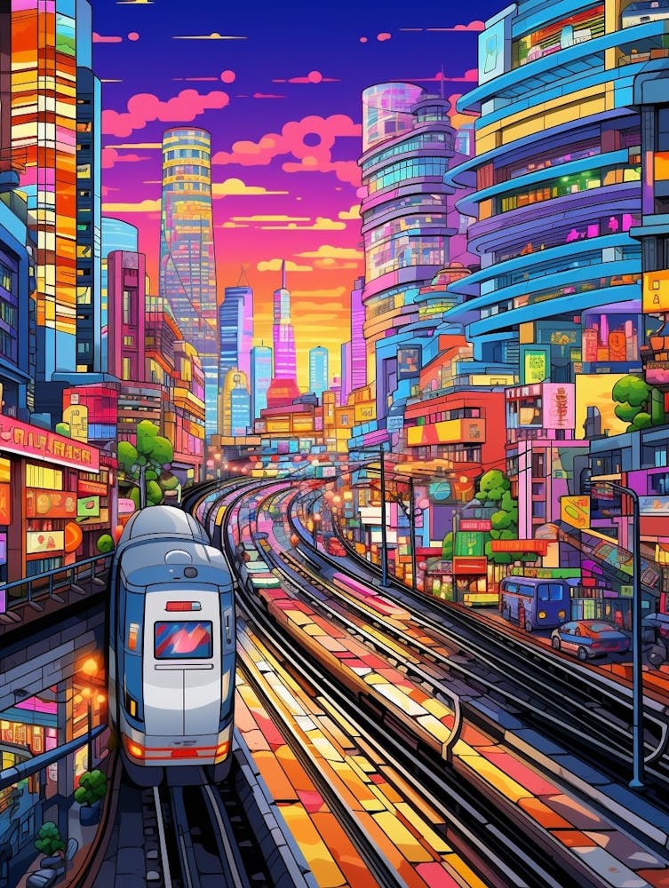 Bangkok Pixel Art 2