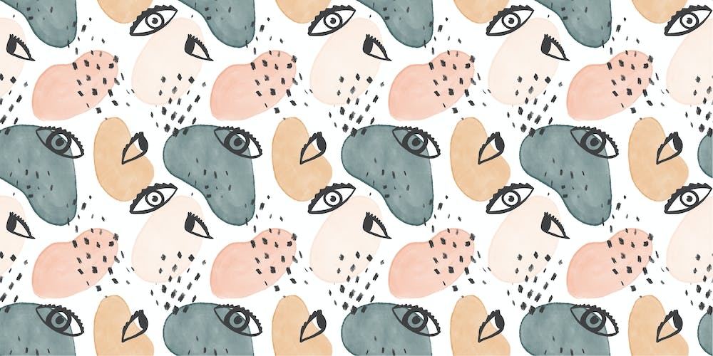 Painterly Eyes Pattern