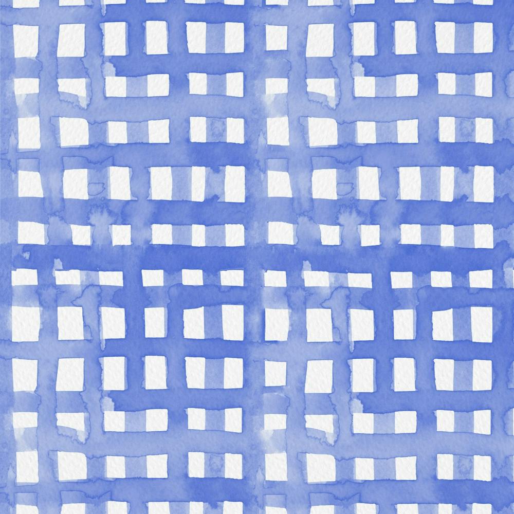 Watercolor Periwinkle Grid