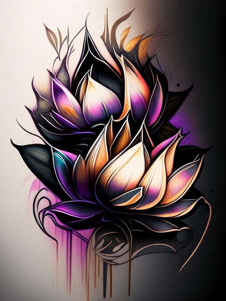 Double Lotus Graffiti 1