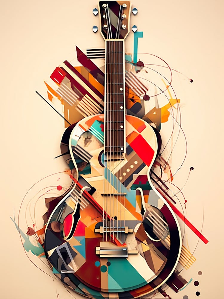 Colorful Abstract Guitar
