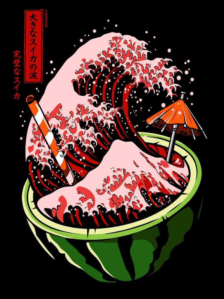 The Great Wave Of Watermelon