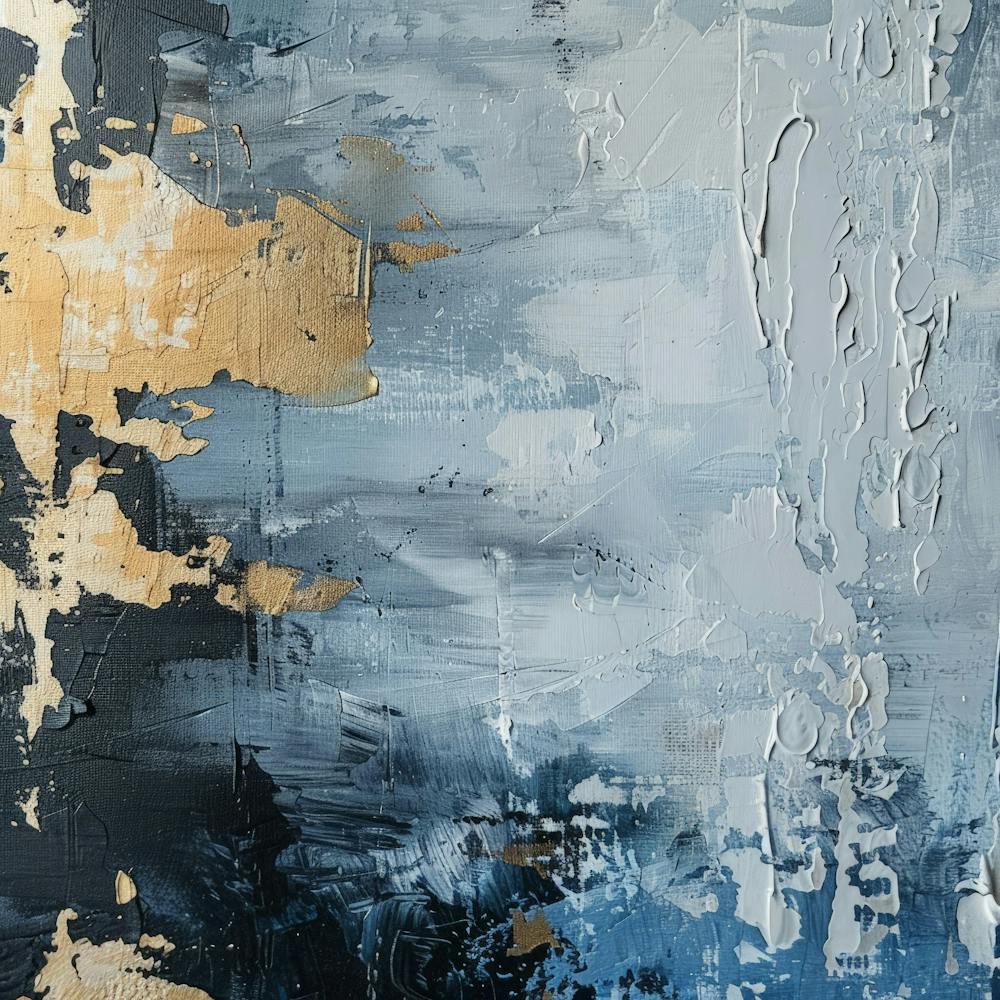 Abstract In Blue And Gold 3