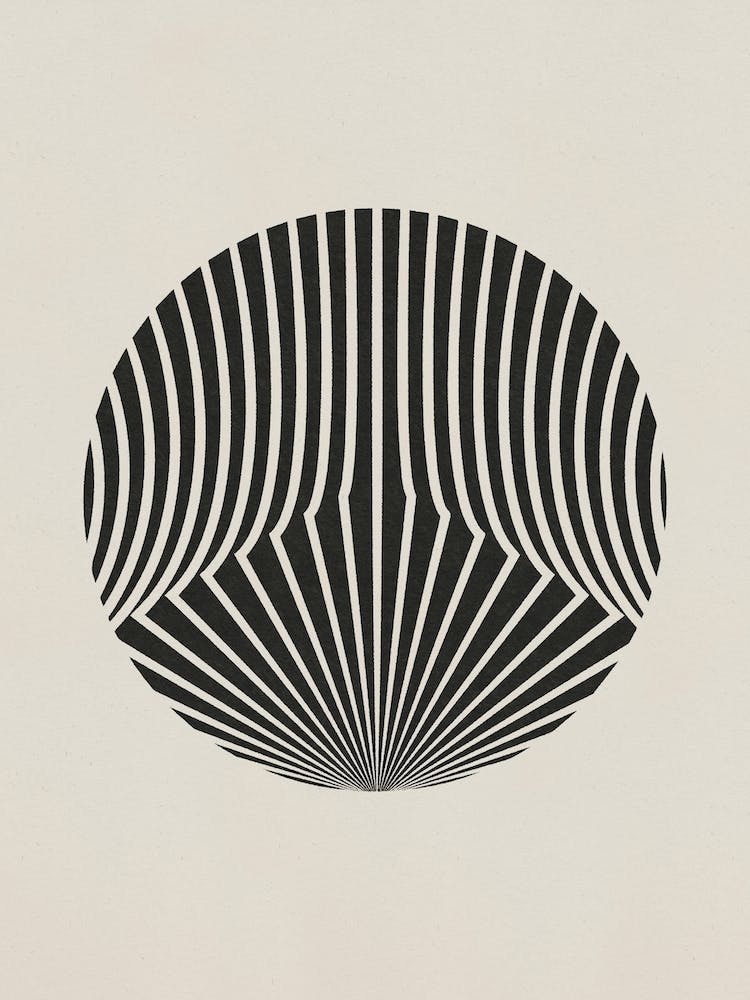 Mid-century geometric dynamic circle