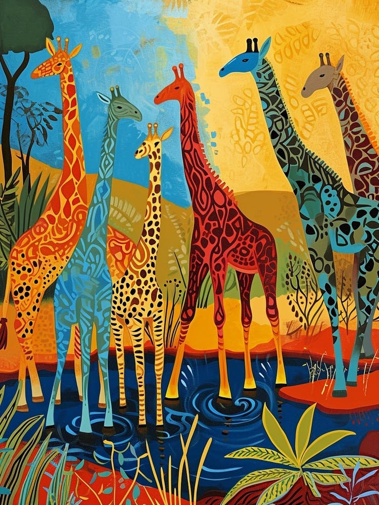 Giraffe Earth Tones 2