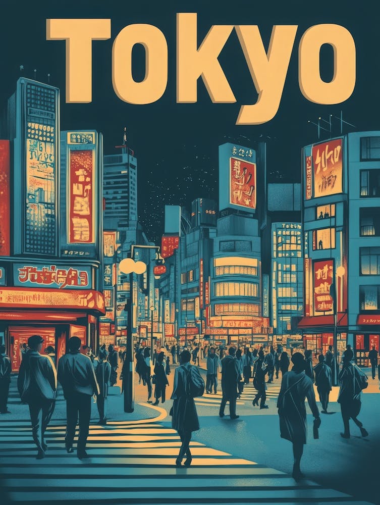 Aihrgdesign A Classic 1960s Travel Poster For Tokyo Showcasin D636f28d A047 4110 9051 2bbbb2ac8b21 2