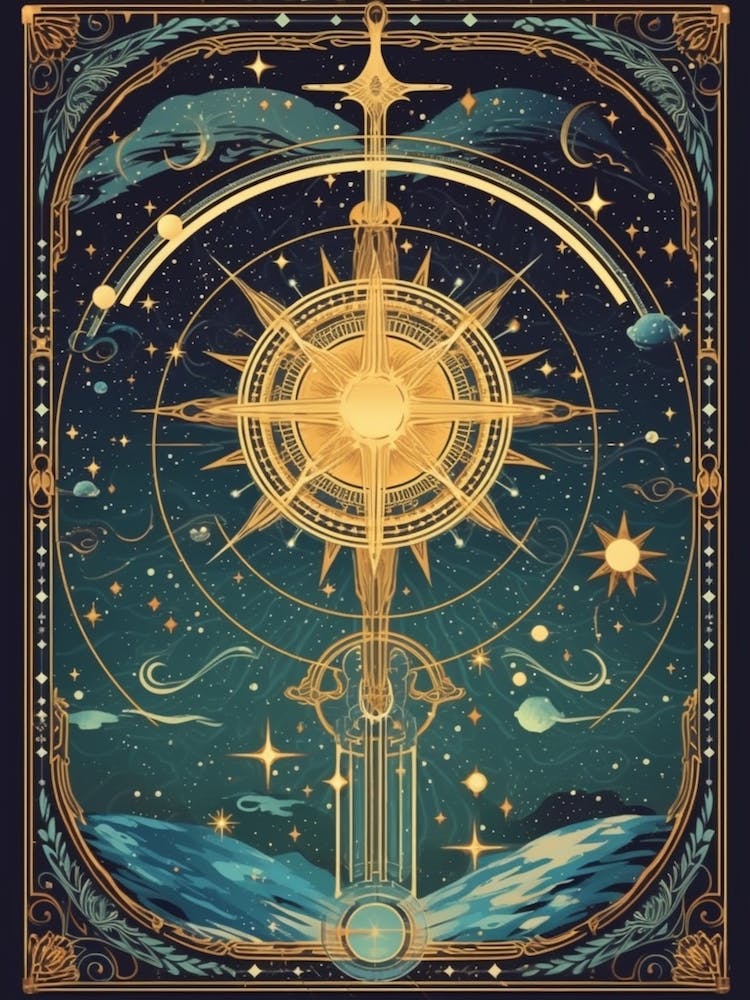 Artistic Solar Sistem Tarot Celestial 2