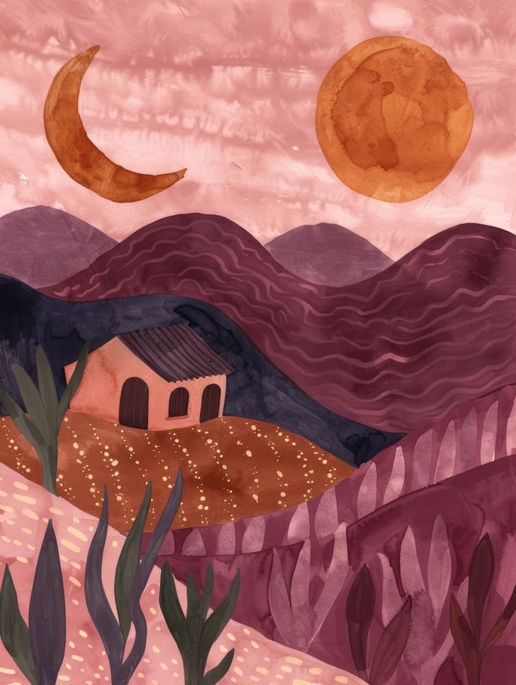 London Landscape Watercolor Painting