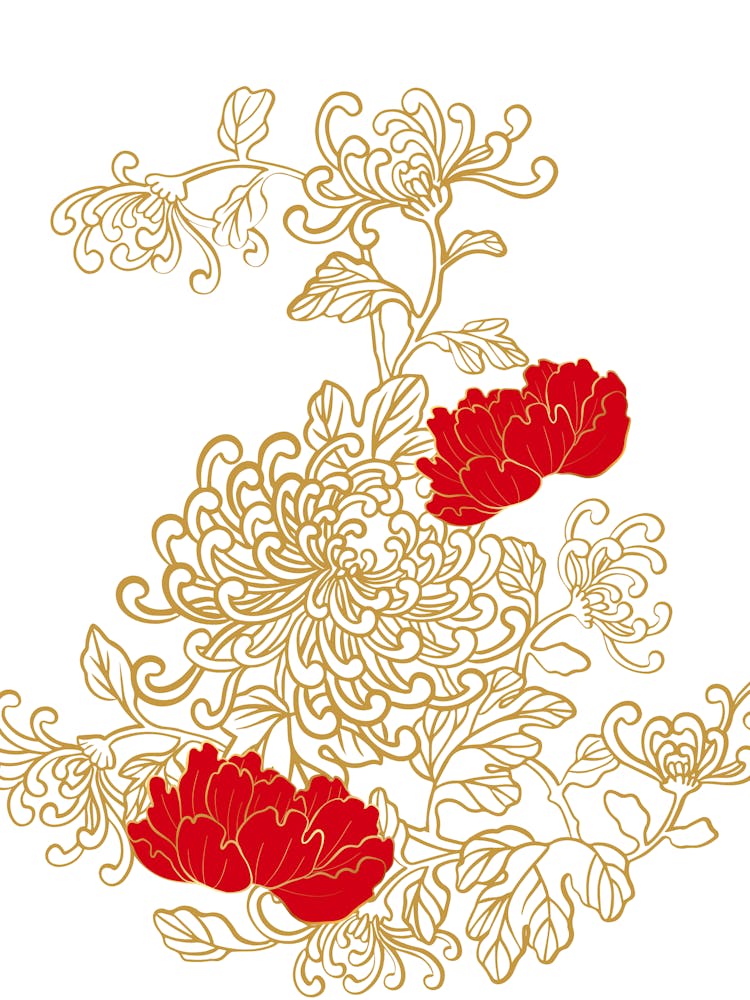 Chinese Floral Pattern