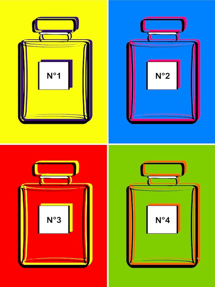 Retro Andy Warhol Neon Perfumes